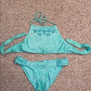 Aerie high neck bikini